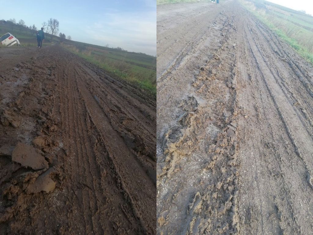 błoto na drodze, Skalbmierz, powiat kazimierski, anna śliwa