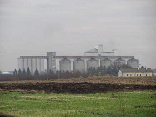 Cukrownia Webkowice, silosy, pole