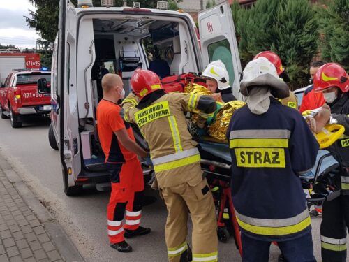 siedlec, powiat strzelecki, Krzysztof Letki, mężczyzna w silosie paszowym