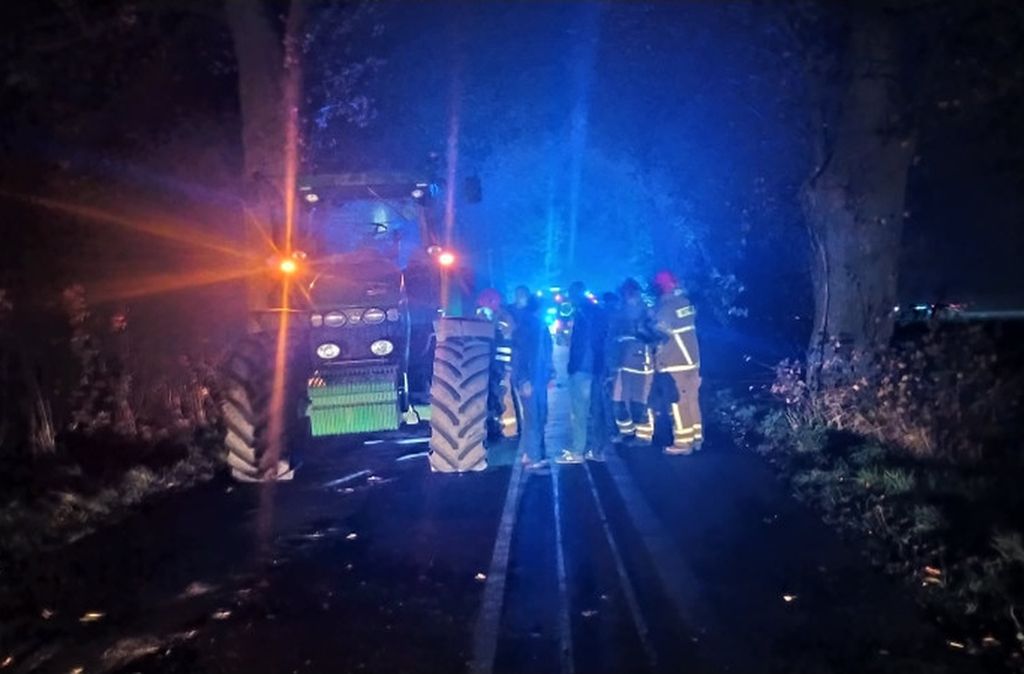 wypadki z udziałem ciągników, wypadki na drogach, Boniowice, powiat tarnogórski