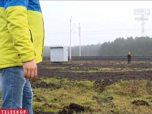 zniszczone łąki, powiat szamotulski, odszkodowania dla rolników, linia kolejowa