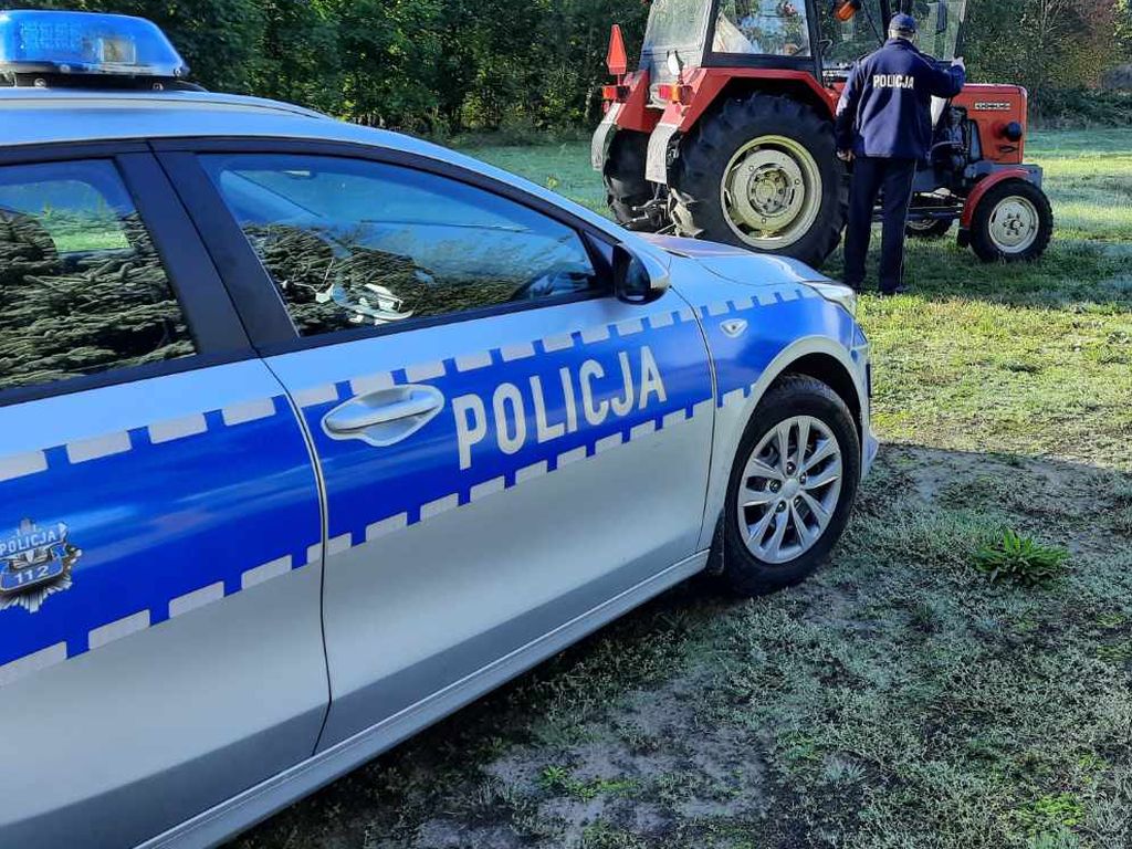 wypadki z udziałem ciągników rolniczych, wypadki na drogach, Bieńkowice, powiat raciborski