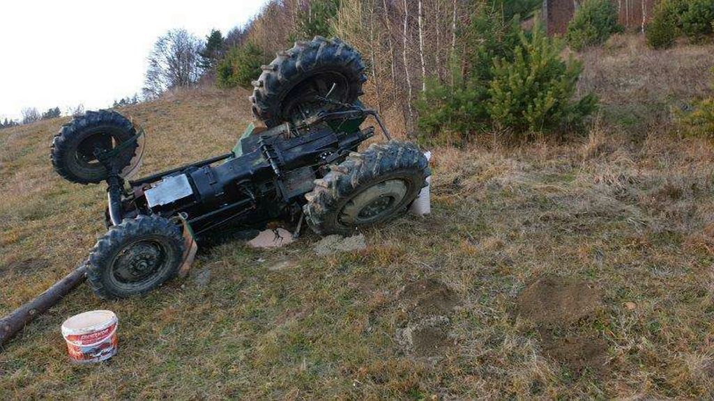wypadki w rolnictwie, śmierć pod ciągnikiem, Żegiestów, Brenno, powiat leszczyński