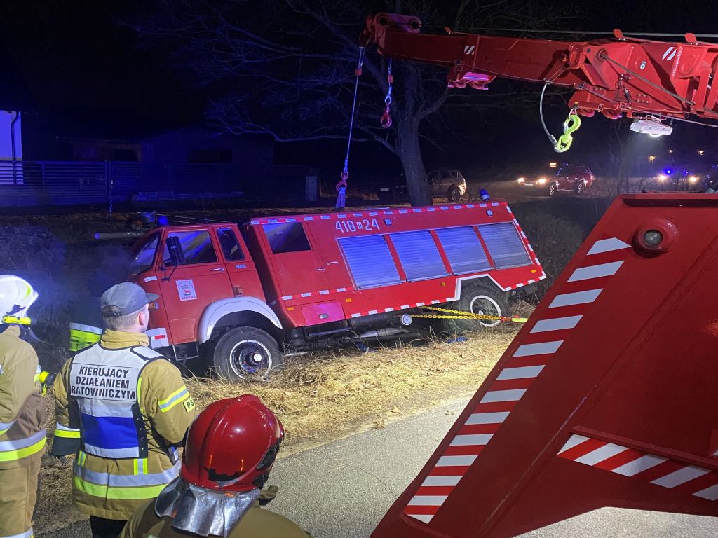 wypadek wozu OSP, Biała, powiat czarnkowsko-trzcianecki