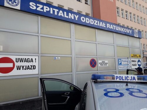 wypadki podczas prac polowych, obcięte palce, eskorta policji, KPP w Jarosławiu