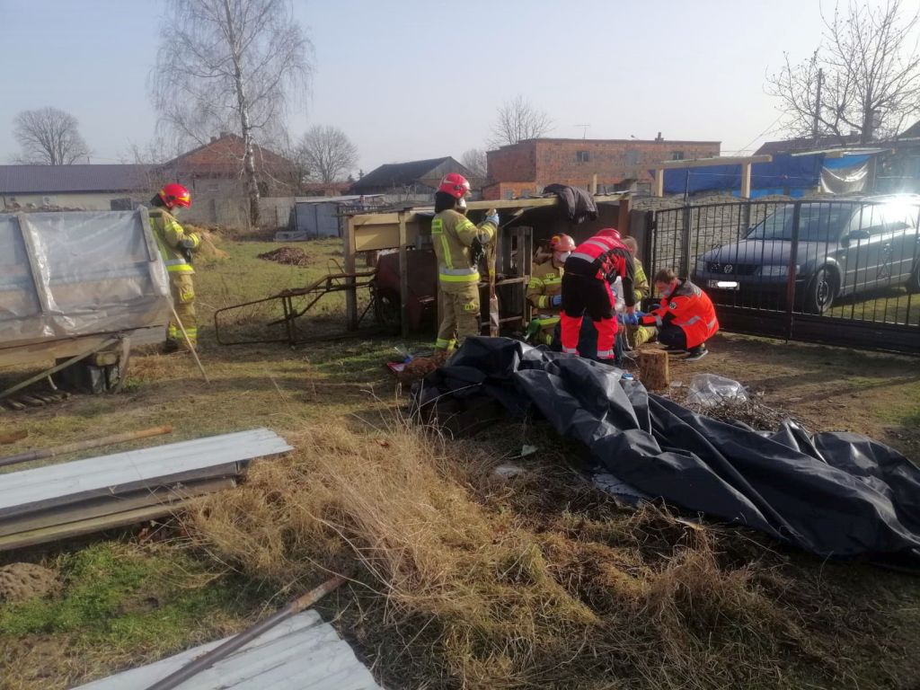 pożar trawy, Janków Drugi, gmina Blizanów, Jakub Pietrzak