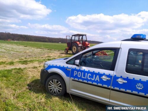 złodziej traktora, złodzieje akumulatorów, kradzież maszyn rolniczych, policja, powiat makowski, mazowsze