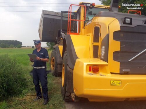 śmierć w trawie, przejechany przez ładowarkę, Nakło Śląskie, KPP Tarnowskie Góry