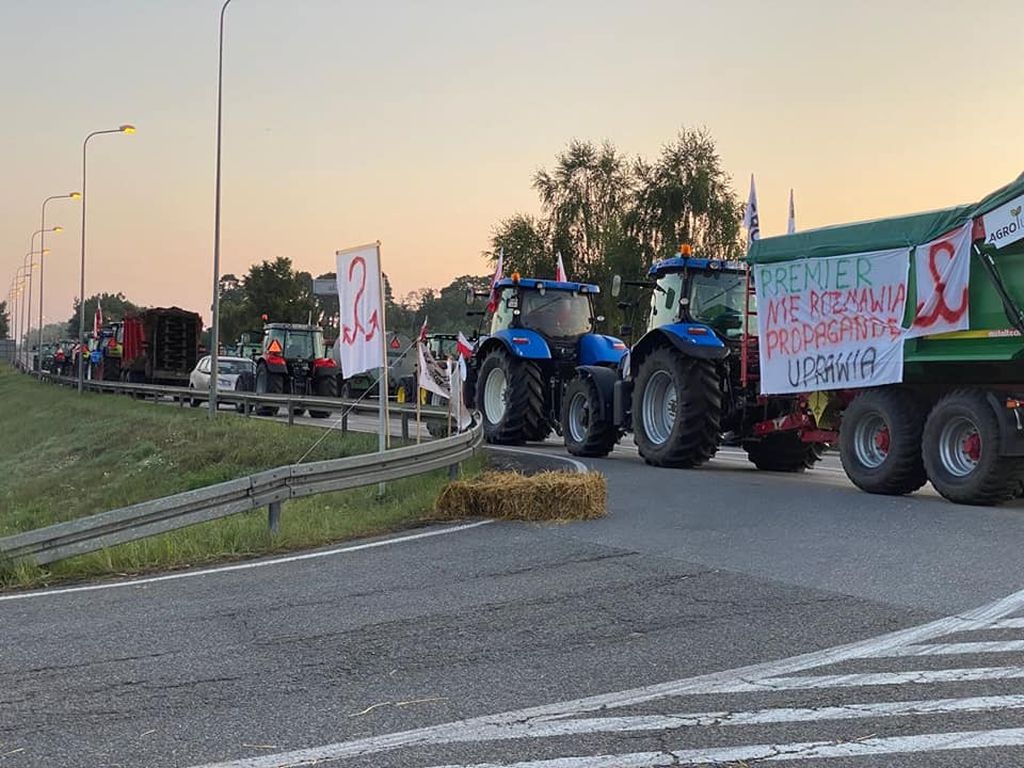 protesty rolników, blokada dróg, agrounia, walka z asf w Polsce