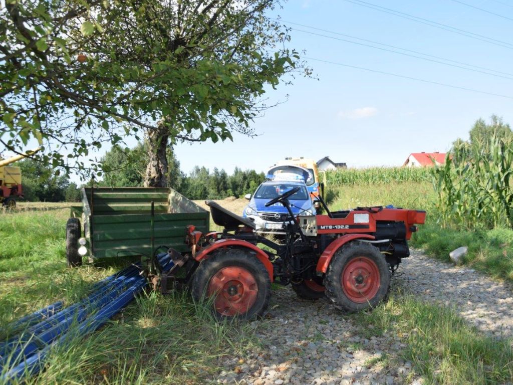 wypadki z udziałem ciągników rolniczych, Koszyce Małe, powiiat tarnowski