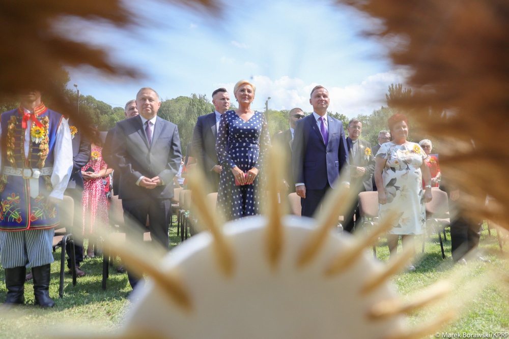 andrzej duda, agata duda, para prezydencka, dożynki, zbylitowska góra