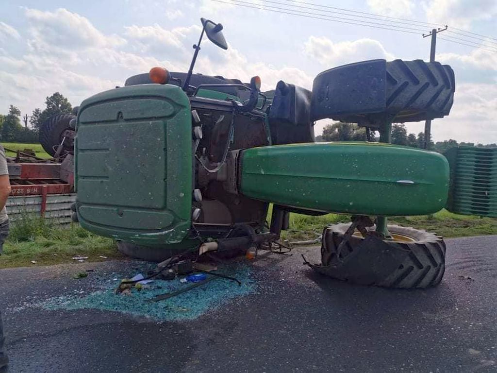wypadki z udziałem ciągników rolniczych, Pępowo, Babkowice, powiat gostyński