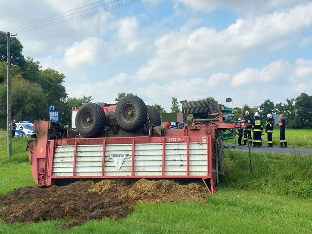 wypadki z udziałem ciągników rolniczych, Pępowo, Babkowice, powiat gostyński