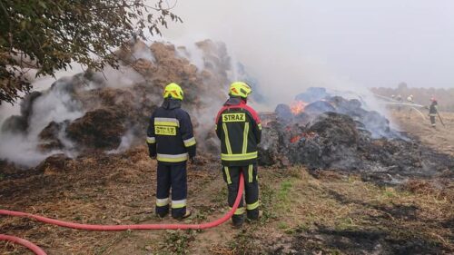 pożar bel słomy, gminia Wojciechów, Wojciechów Kolonia Piąta, Stary Gaj, Andrzej Szacoń