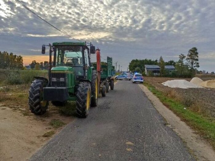 wypadki z udziałem ciągników rolniczych, Ogrodzona, powiat łęczycki, Mariusz Kowalski