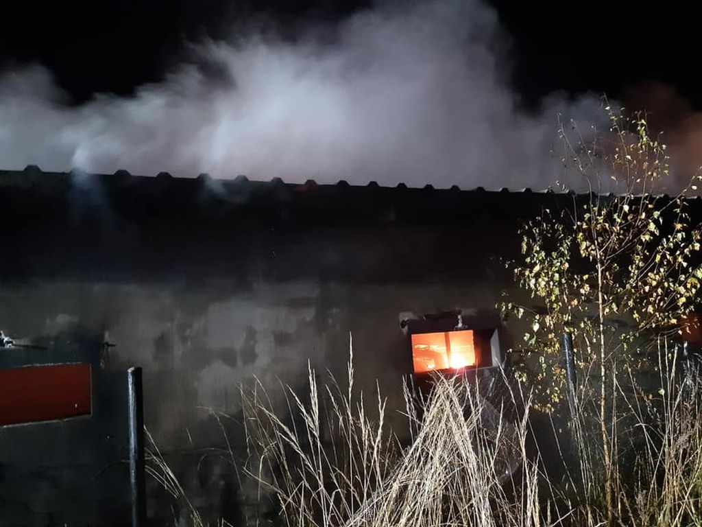 pożar kurnika, lisowice, powiat legnicki, KM PSP Legnica