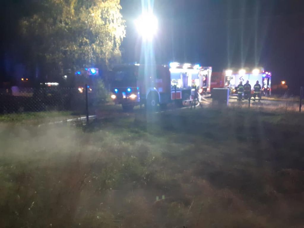 pożar kurnika, lisowice, powiat legnicki, KM PSP Legnica