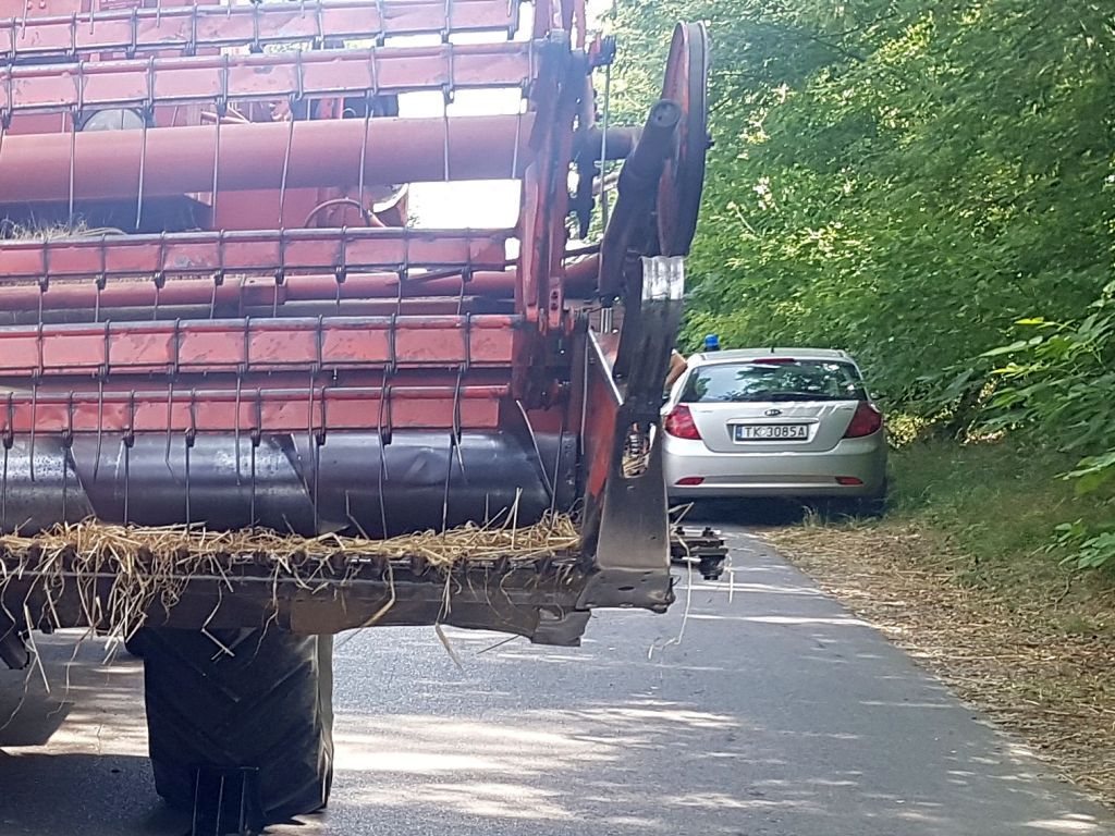 wypadki z udziałem kombajnów, Maurzyce, powiat łowicki, droga krajowa nr 92