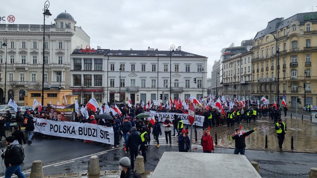 Michał Kołodziejczak, agrounia, protesty rolników, Warszawa