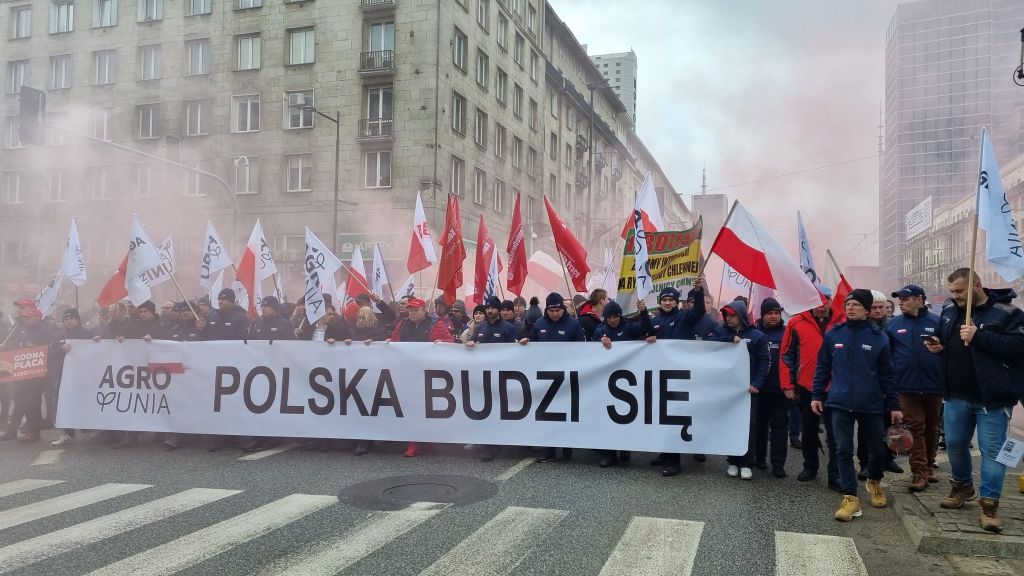 Michał Kołodziejczak, agrounia, protesty rolników, Warszawa