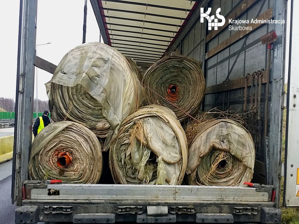 zużyta folia ogrodnicza, KAS, Zgorzelec, autostrada A4