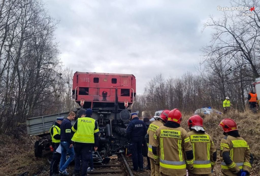 traktor wpadł pod pociąg, Chwałowice, Bogusława Kobeszko