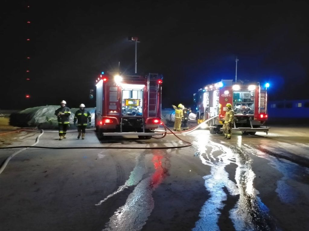 pożar chlewni, Chotycze, KP PSP Łosice, tuczniki