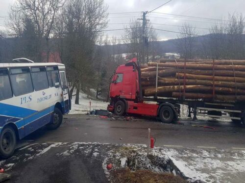transport drewna, Manasterz, powiat przeworski, KPP Przeworsk