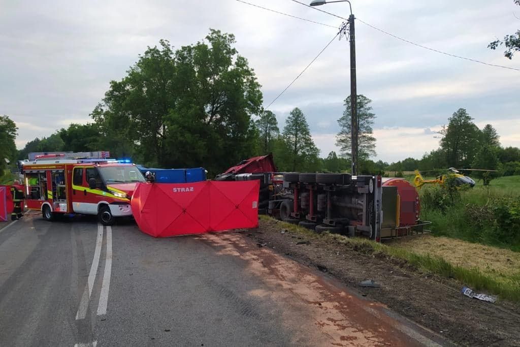 transport mleka, Koźliki, powiat białostocki, KWP Białystok