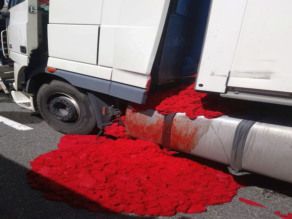 przecier pomidorowy, zderzenie ciężarówek, autostrada A4, Michałów, Marek Zagórski