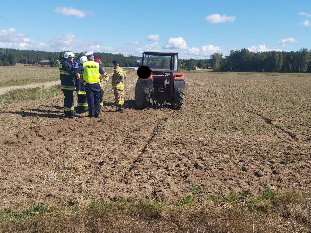 wypadki z udziałem ciągników rolniczych, gmina Lubawa, powiat przasnyski, Krzysztof Błaszczak