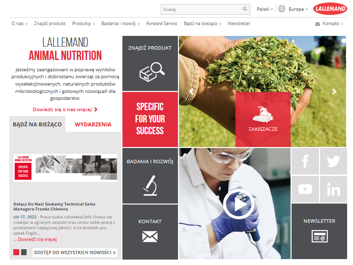 Lallemand Animal Nutrition, bydło, trzoda chlewna, drób, Maciej Piękniewski, strona internetowa Lallemand,