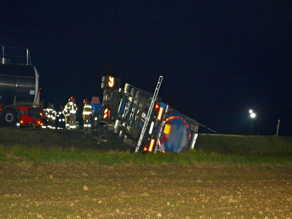 wypadek cysterny z  alkoholem etylowym, Rogi, powiat krośnieński, KMP Krosno