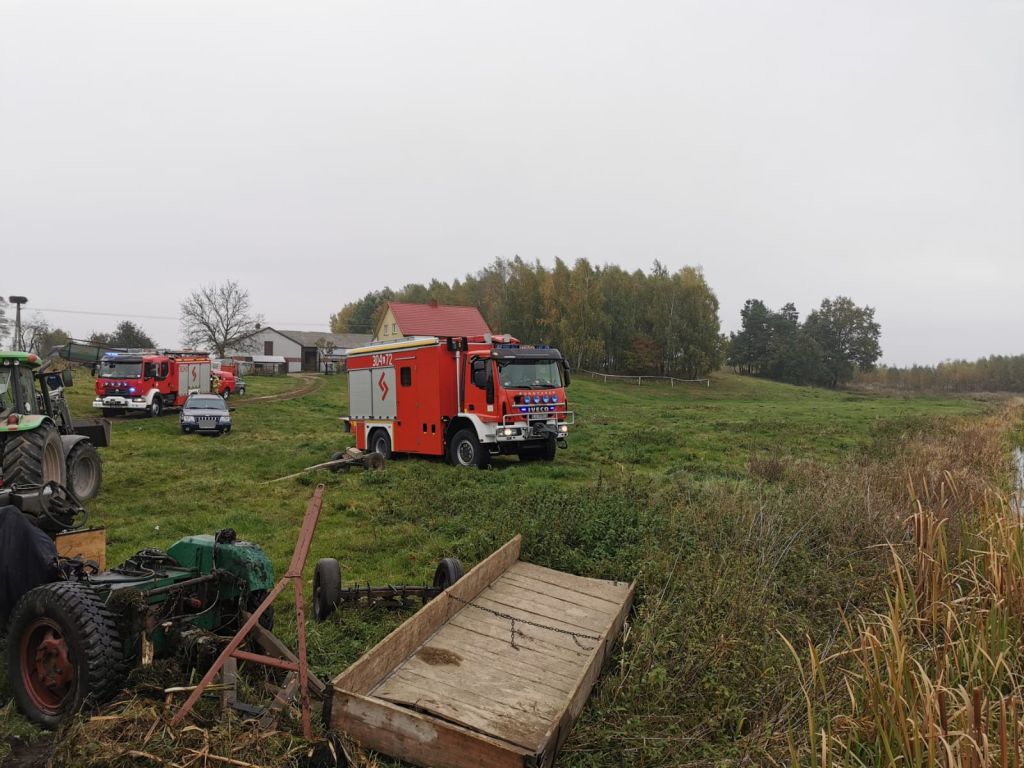 Ciągnik przygniótł kierowcę w rzece,gmina Siedliszcze, Ewa Czyż
