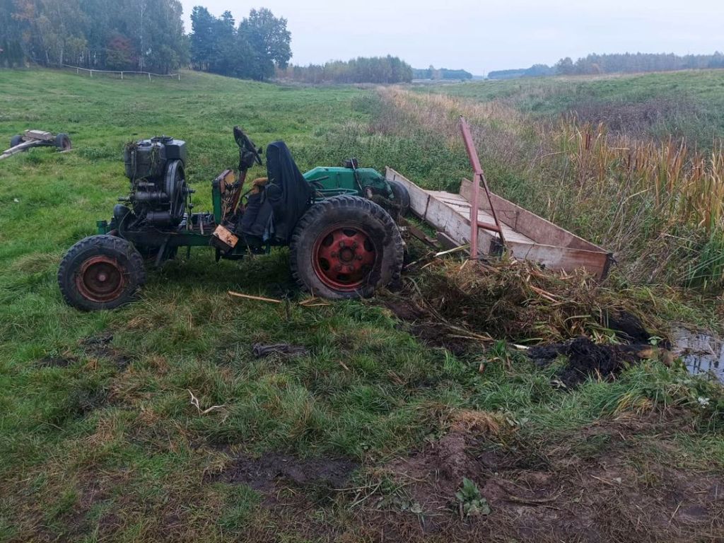 Ciągnik przygniótł kierowcę w rzece,gmina Siedliszcze, Ewa Czyż