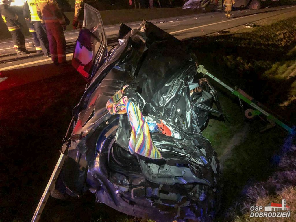 wypadki z udziałem kombajnów, Dobrodzień, powiat olecki, OSP Dobrodzień
