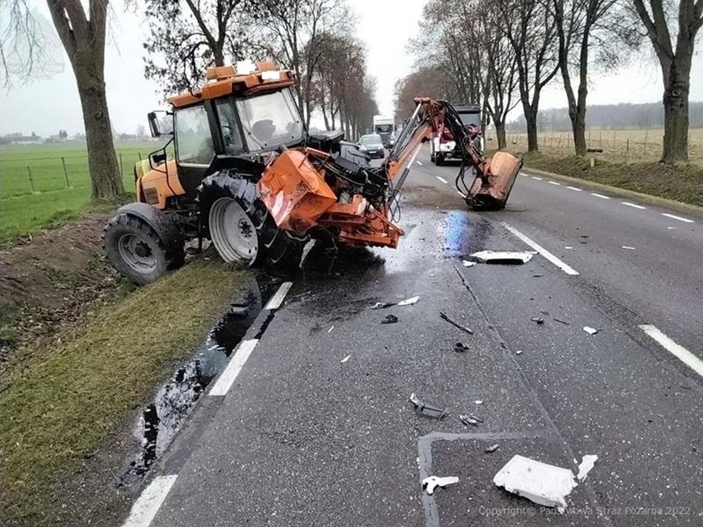 wypadki z udziałem ciągników rolniczych, Turów, powiat radzyński, KP PSP Radzyń Podlaski