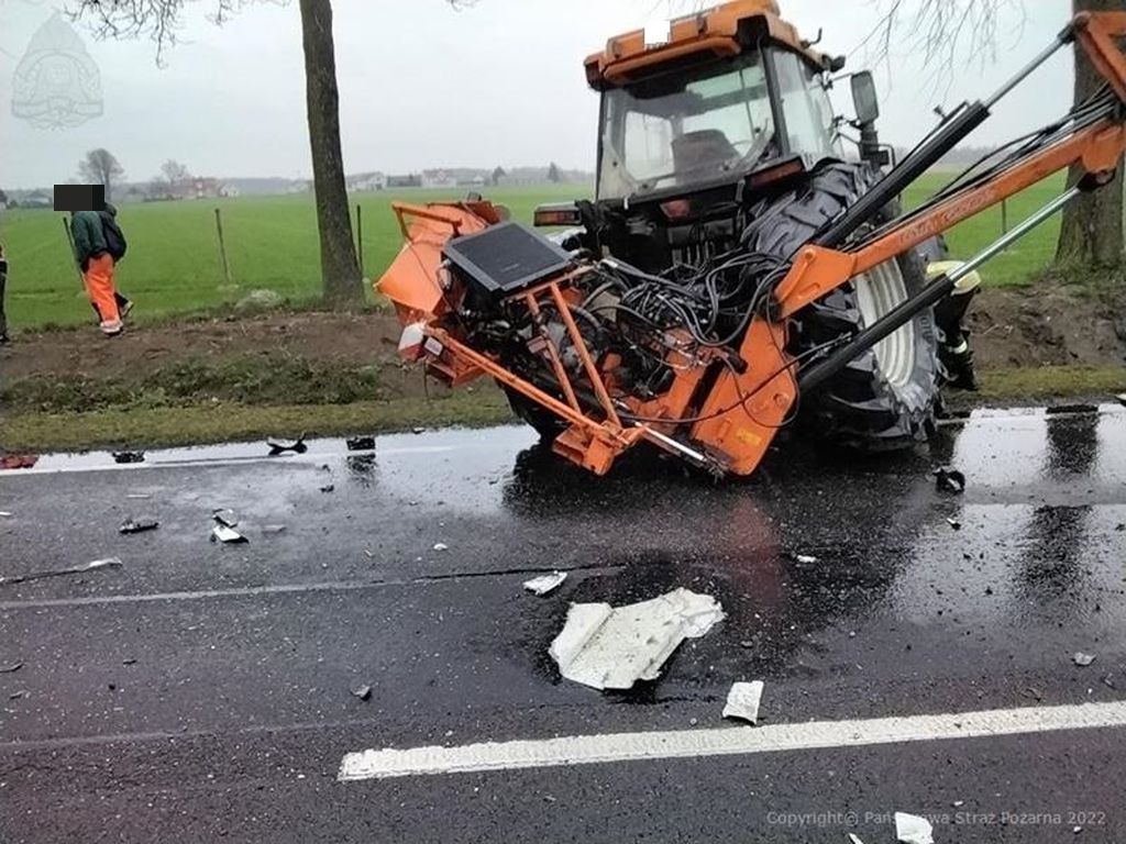 wypadki z udziałem ciągników rolniczych, Turów, powiat radzyński, KP PSP Radzyń Podlaski