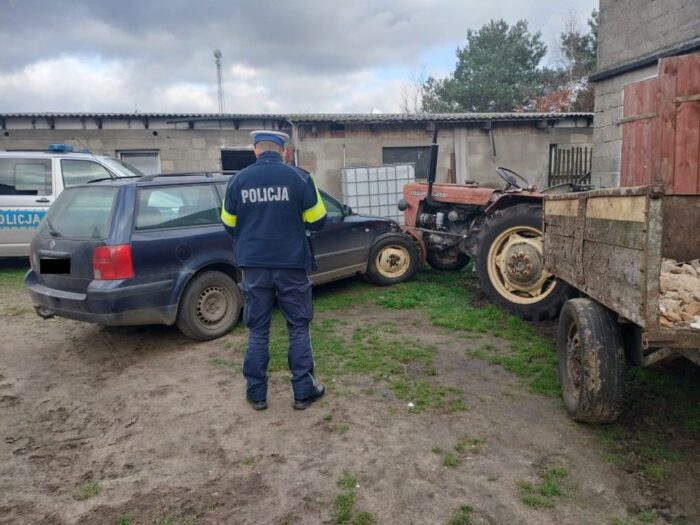 ciągnik przejechał mężczyznę, gmina Brusy, powiat chojnicki, KPP Chojnice