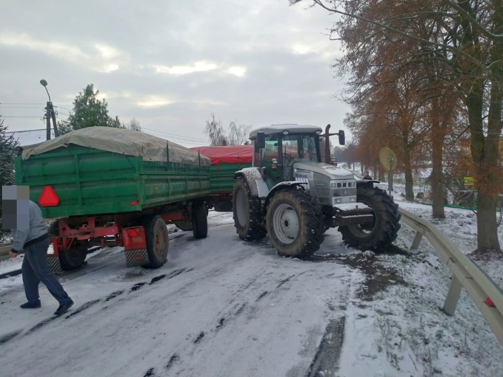 transport ziemniaków, Stawiska, powiat mogileński, KPP Mogilno