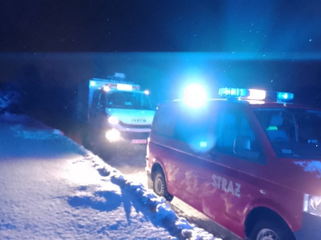 Traktorzysta zerwał linię energetyczną, Ziołków, powiat łęczyński, OSP Spiczyn