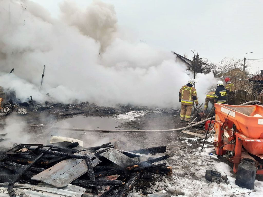 pożary w gospodarstwach, Grabowo, Piotr Kuligowski, KP PSP Przasnysz