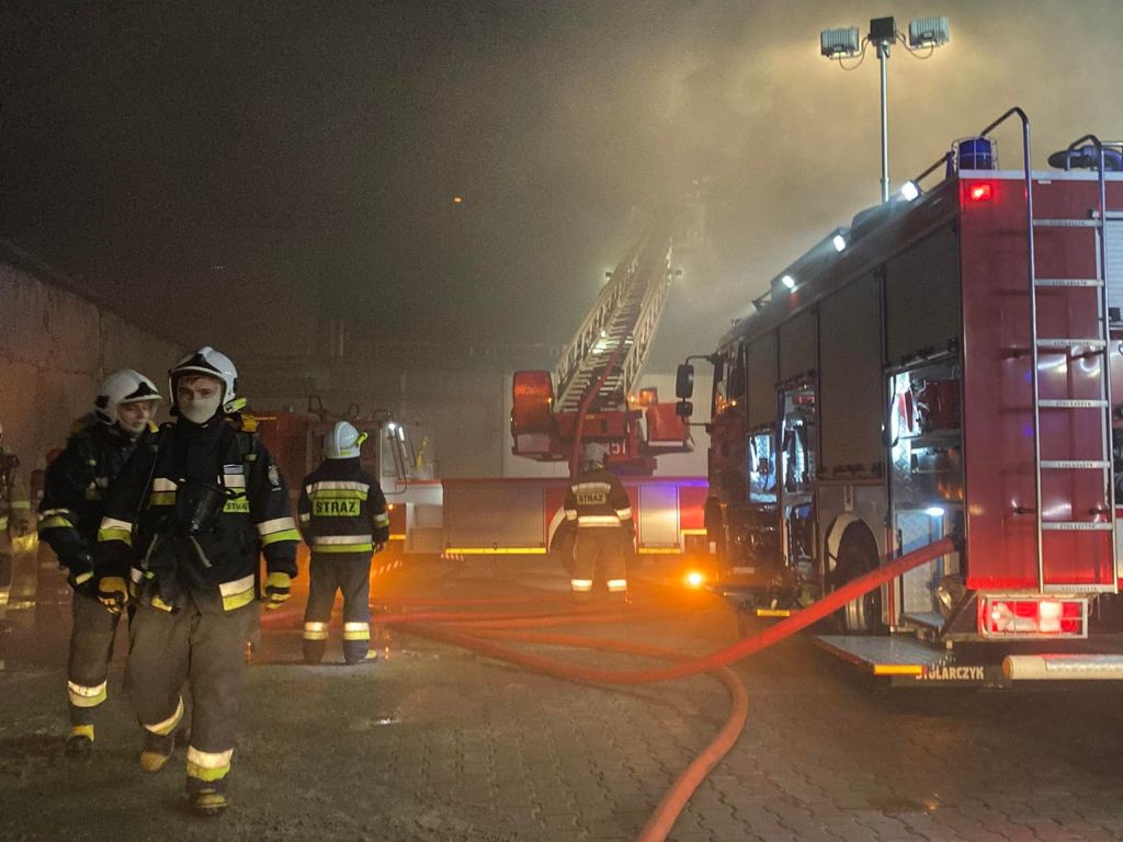 pożar, zakłady mięsne, golina