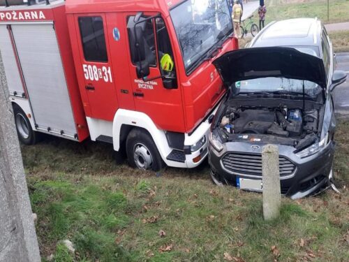 wypadek wozu OSP, Dobre, powiat radziejowski, KPP Radziejów