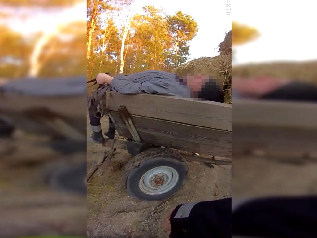 pijany woźnica, powiat ostrowiecki, policja świętokrzyska