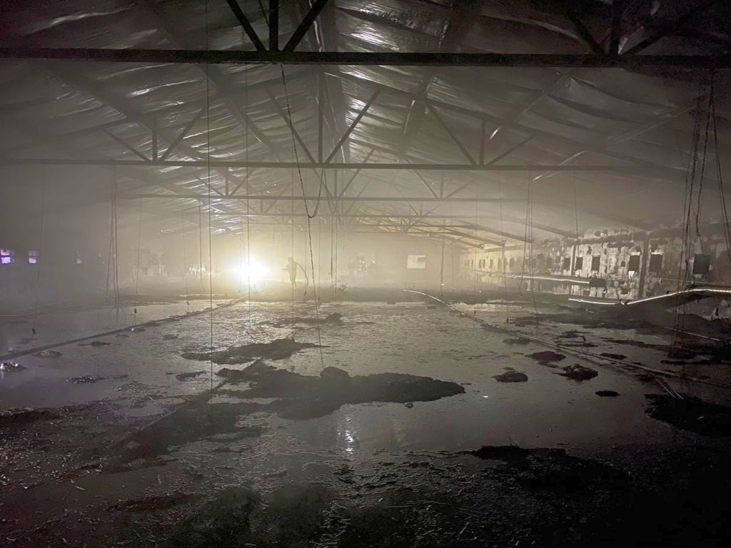 pozar kurnika, Złotopole, powiat  lipnowski, KP PSP Lipno