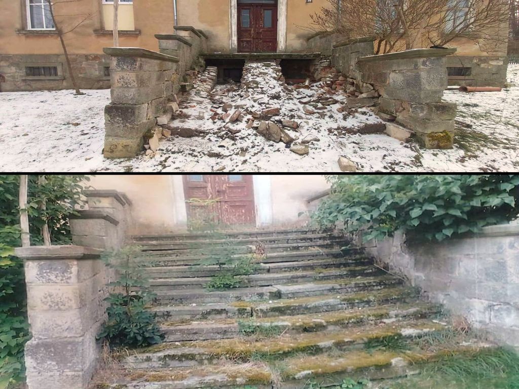 kradzież schodów, Rząśnik, gmina Świerzawa, Wioletta Wojtasik,Paweł Kisowski