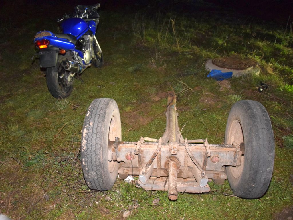 kpp opoczno, wypadek drogowy, wypadek ciągnik, motocyklista