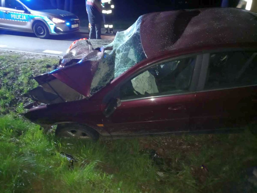 wypadek drogowy, wypadek ciągnik, kpp sochaczew, kpp sztum