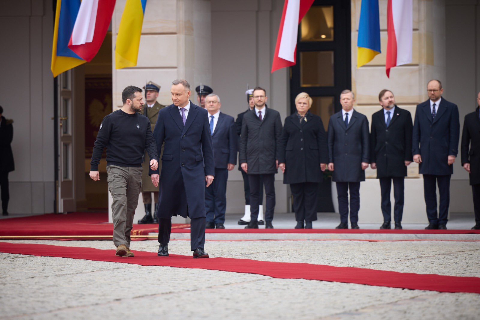 Wołodymyr Zełenski, Andrzej Duda, zboże z Ukrainy